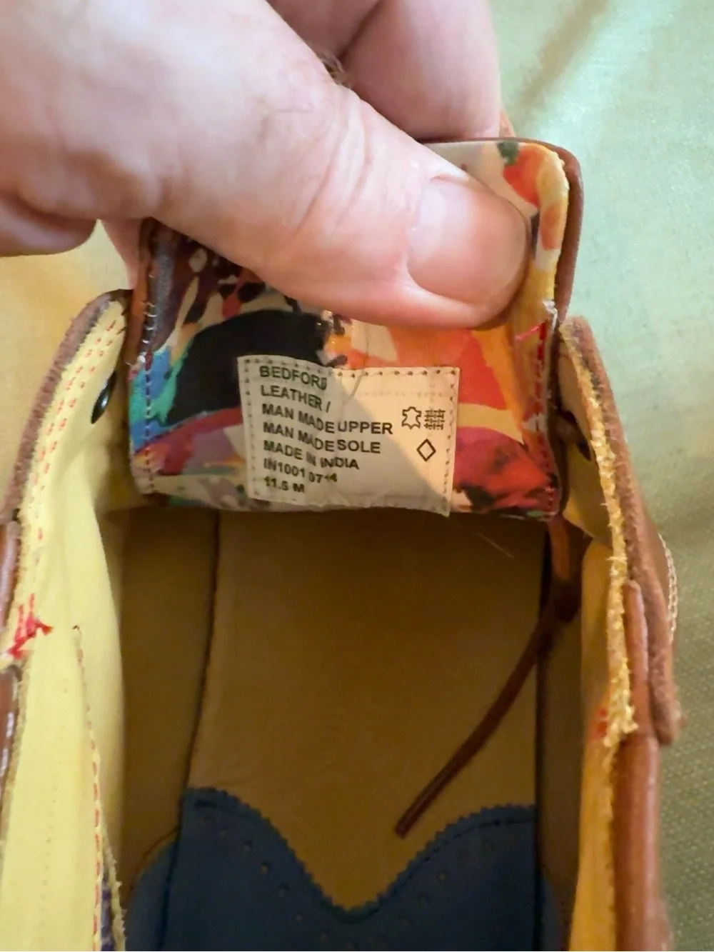Robert Graham Bedford Chukka Boots 11.5 D Brown Multi Leather Suede Wool